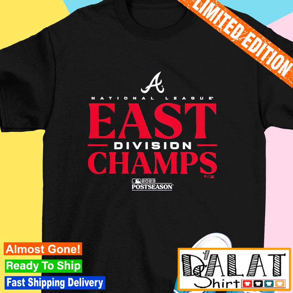 Celebrate in Style with the Official Atlanta Braves 2023 NL East Division  Champions Locker Room T-shirt and Sweatshirt - Shibtee Clothing