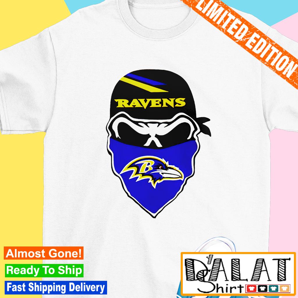 Baltimore Ravens Skull Bandana shirt - Dalatshirt