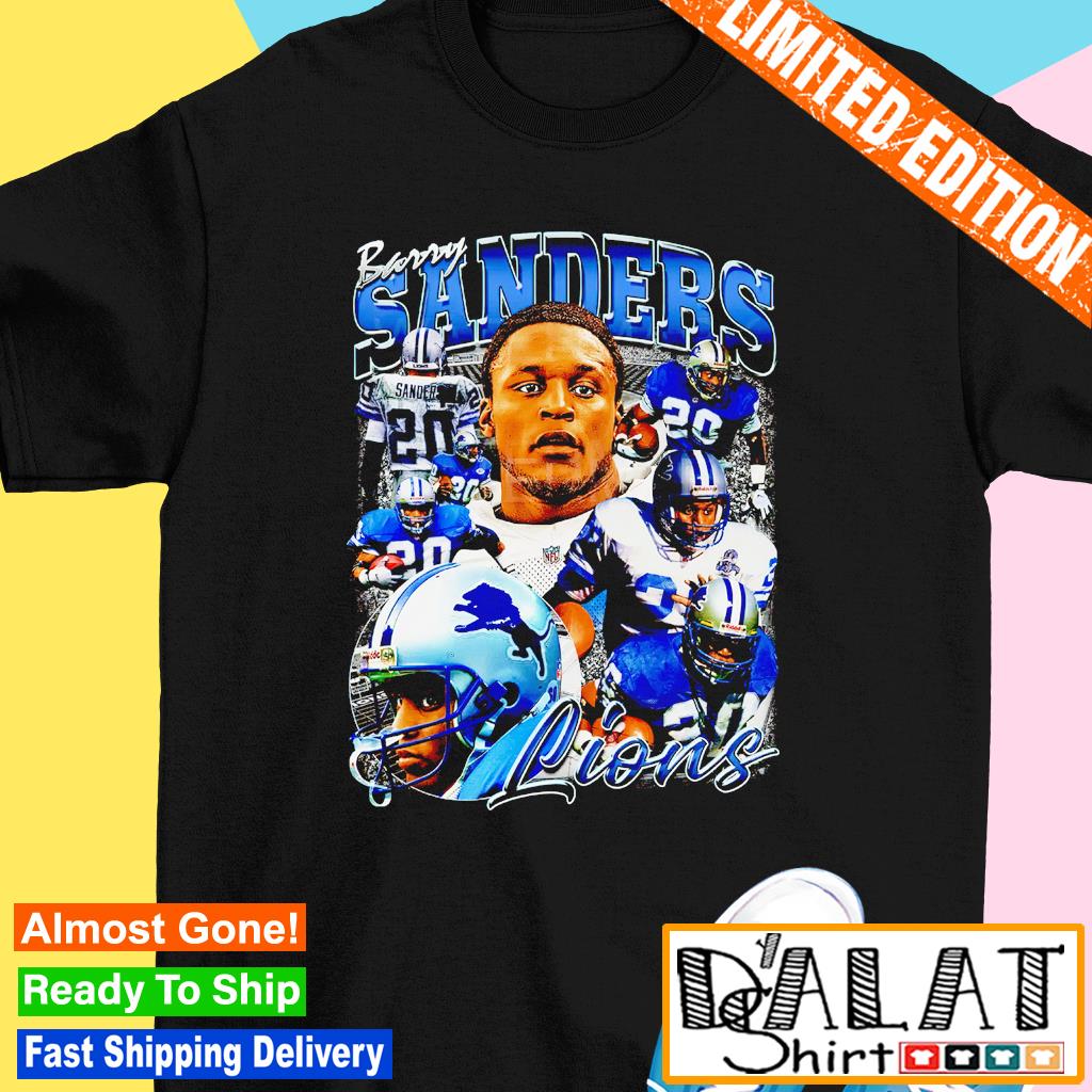 Barry Sanders Detroit Lions football vintage shirt - Dalatshirt