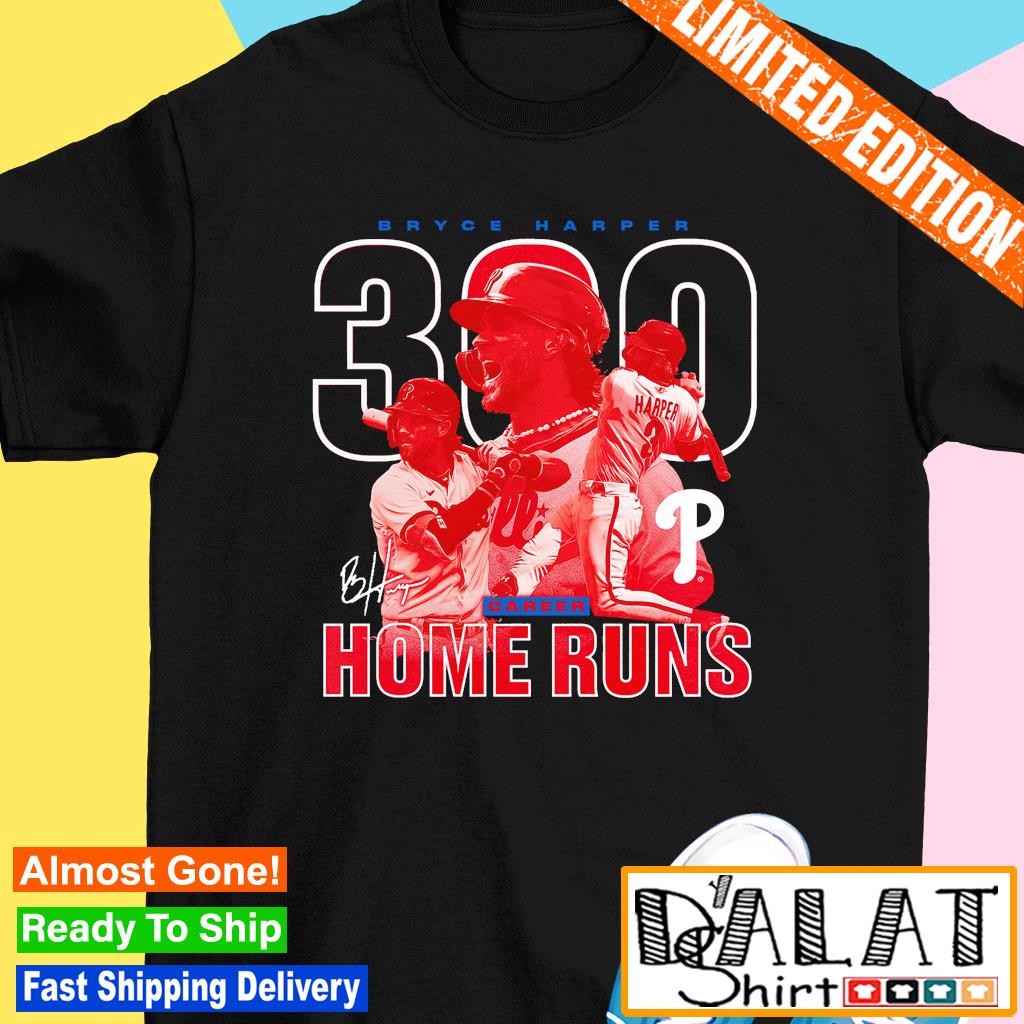Bryce Harper Philadelphia Phillies 300th Career Home Run Shirt