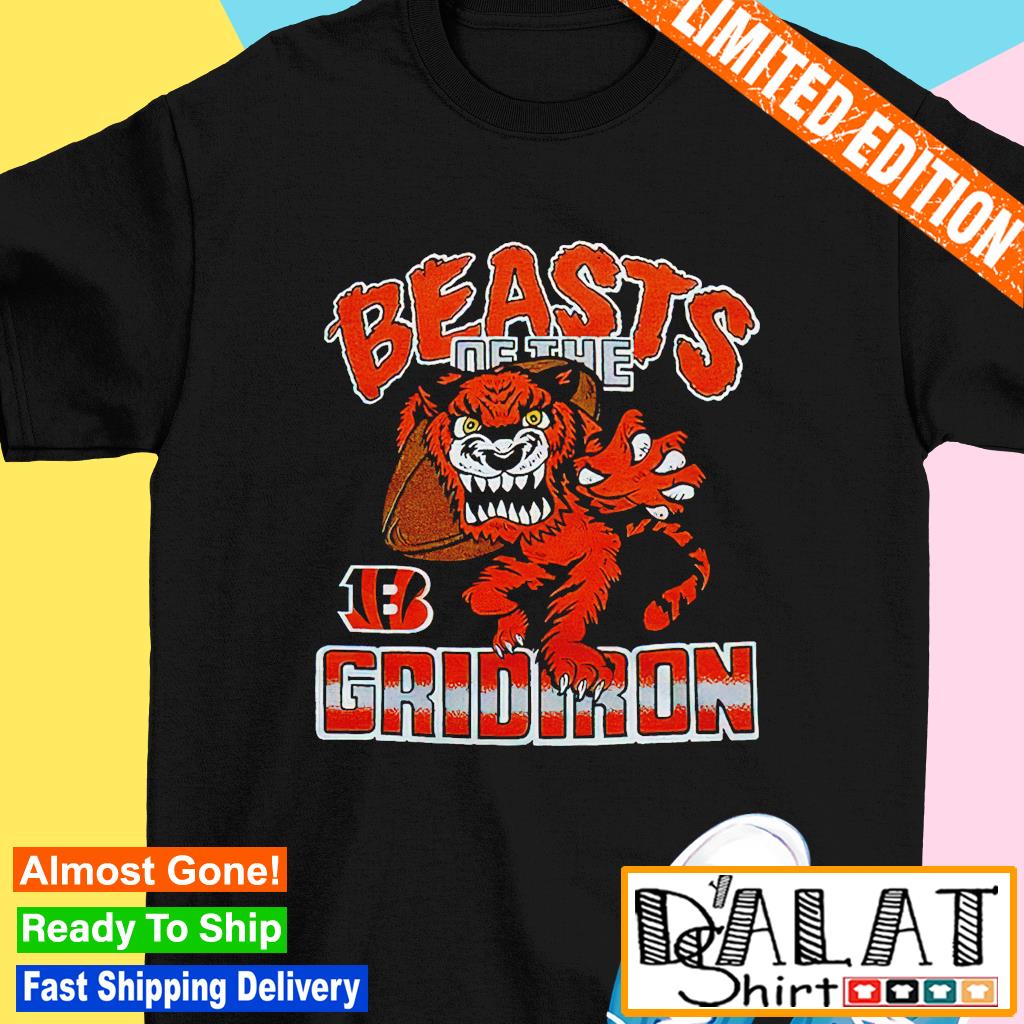 Cincinnati Bengals Beasts of the Gridiron retro NFL shirt - Limotees