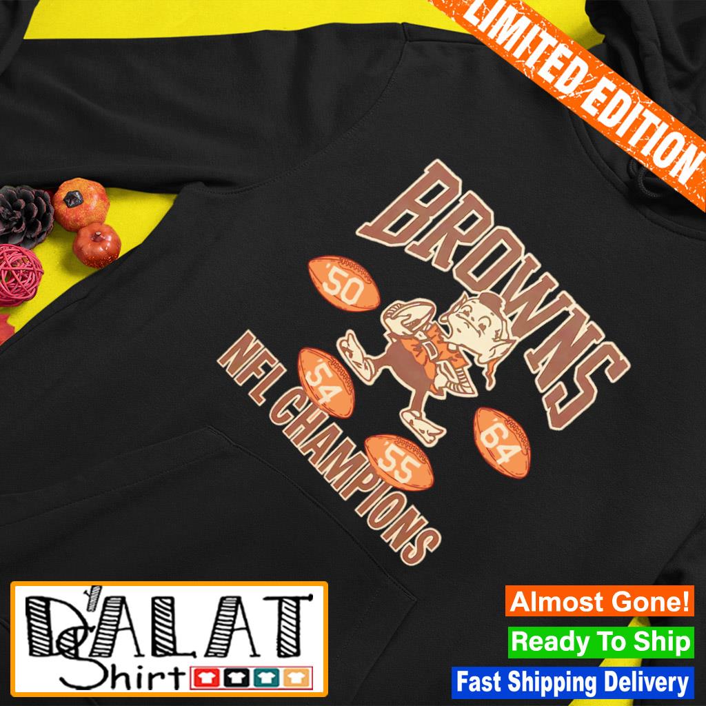 Funny cleveland Browns 4 Time NFL Champions shirt, hoodie, sweater