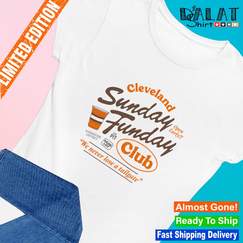 Sunday Funday Cleveland Brown Adult T-Shirt