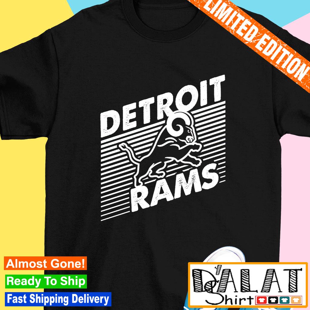 los angeles rams detroit rams logo t-shirt