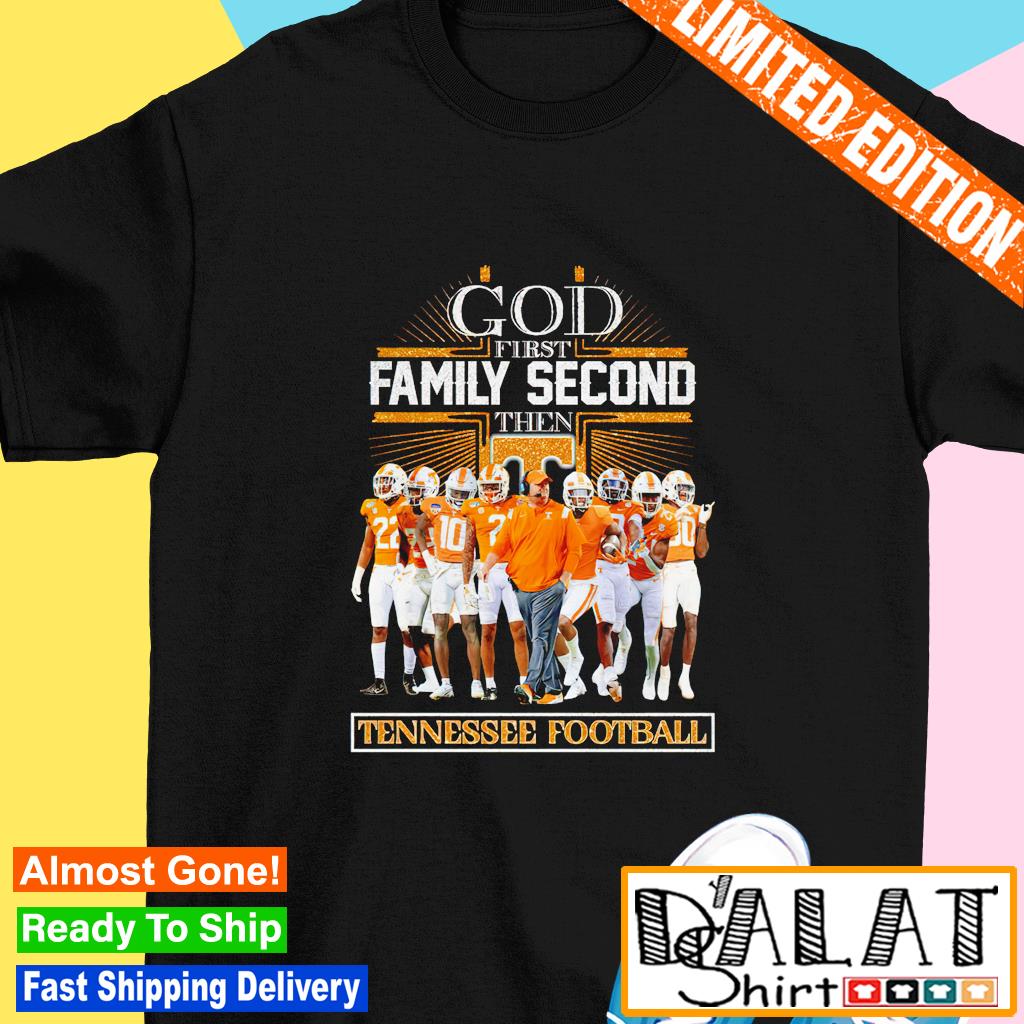 God First Family Second Then Detroit Lions Football T-Shirt - TeeNaviSport