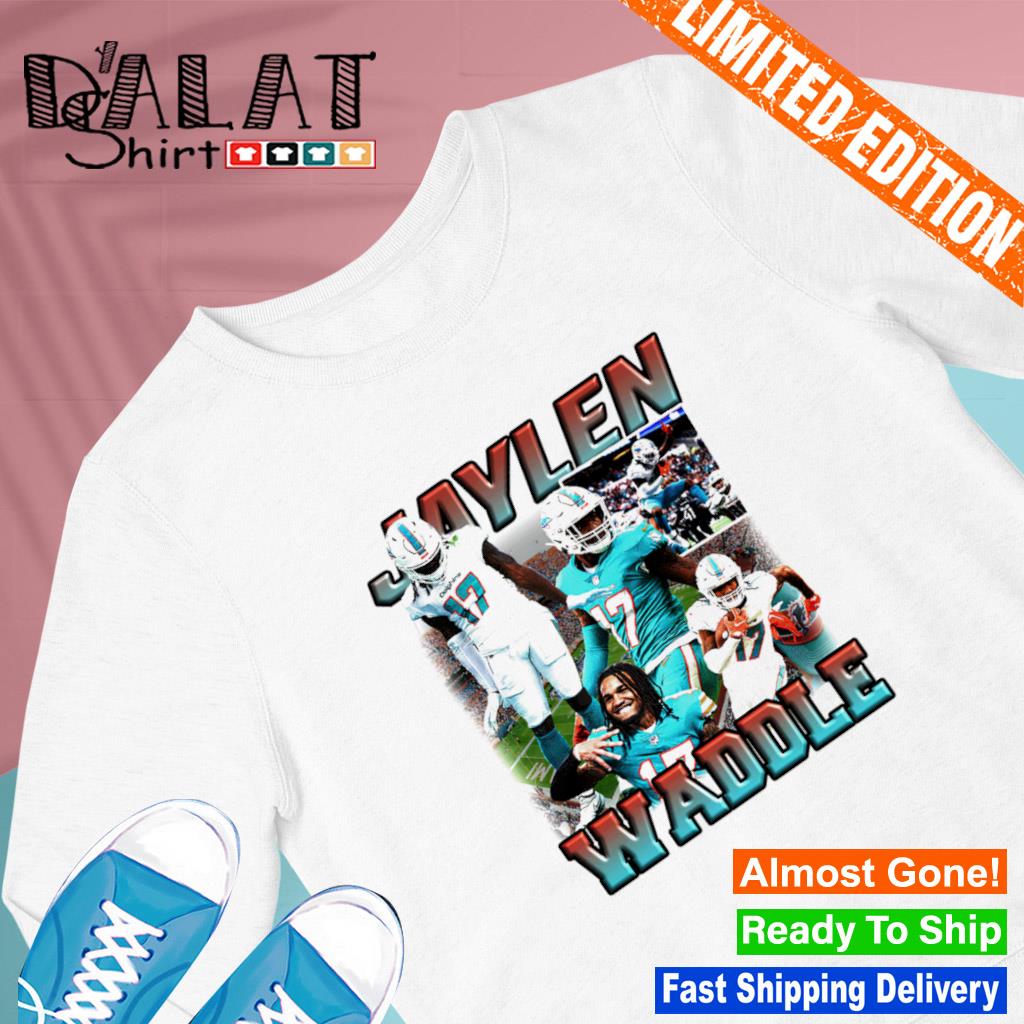 Jaylen Waddle Shirt, Miami Dolphins Crewneck Sweater