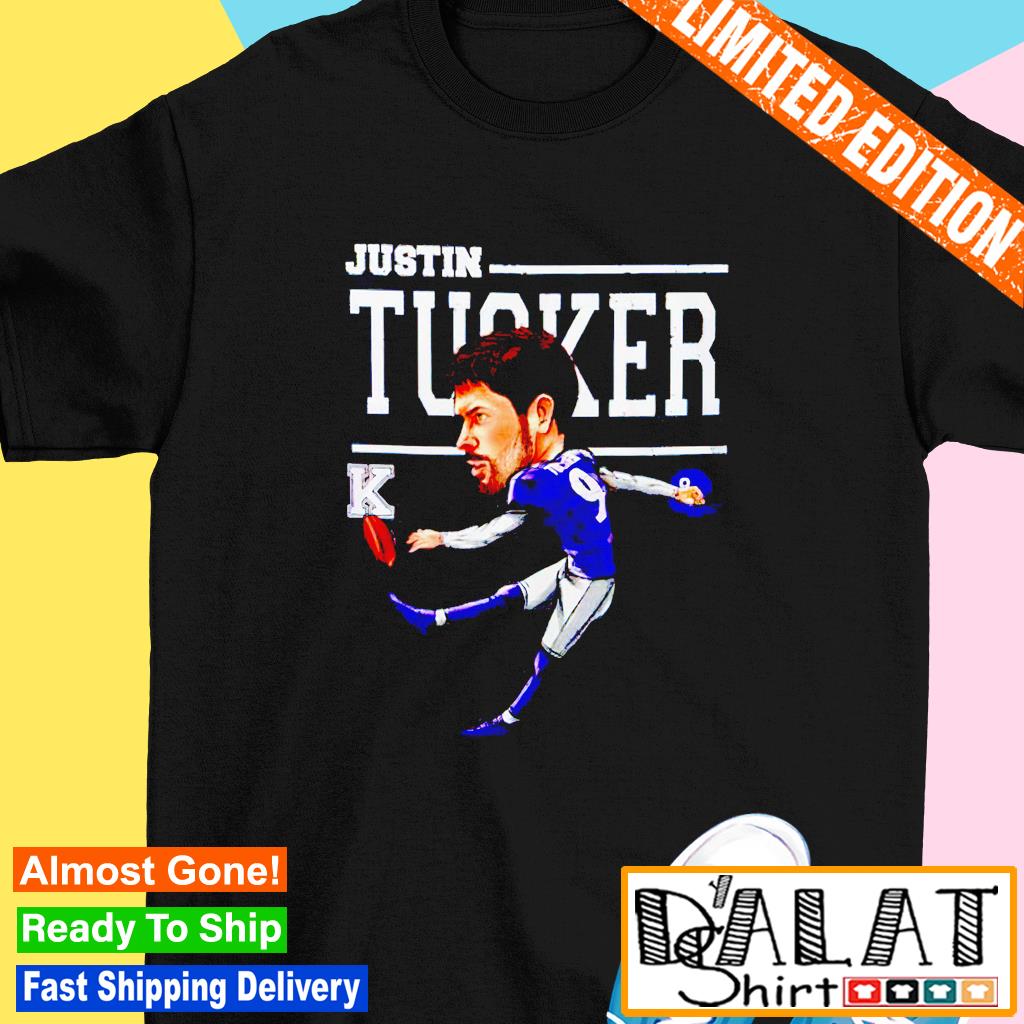 Justin Tucker Baltimore Ravens football cartoon shirt, hoodie, sweater,  long sleeve and tank top