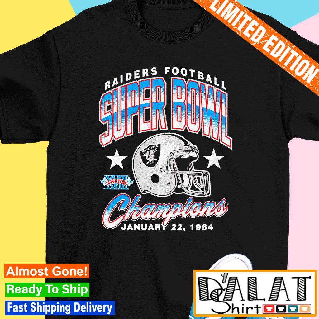 Las Vegas Raiders football super bowl champions january 22 1984 shirt -  Dalatshirt