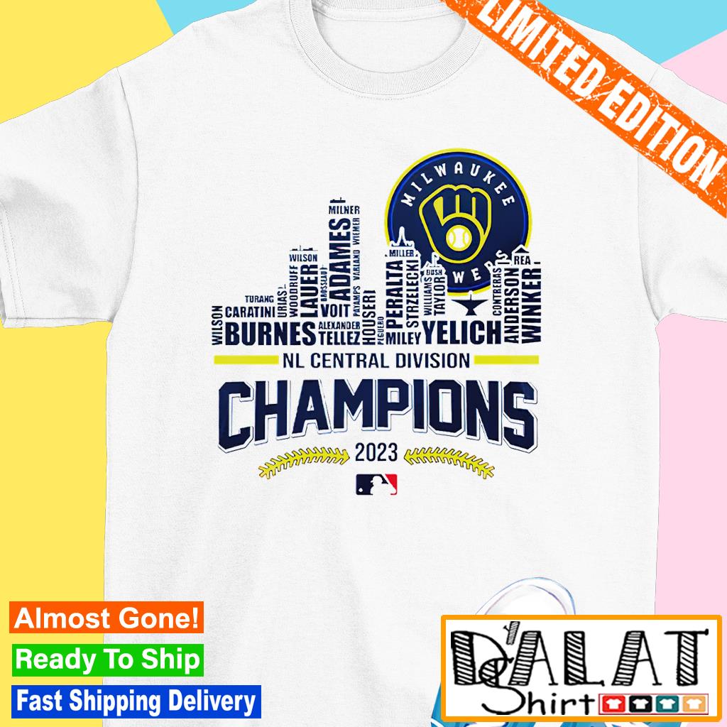 MLB Team Apparel Youth 2023 Division Champions Milwaukee Brewers