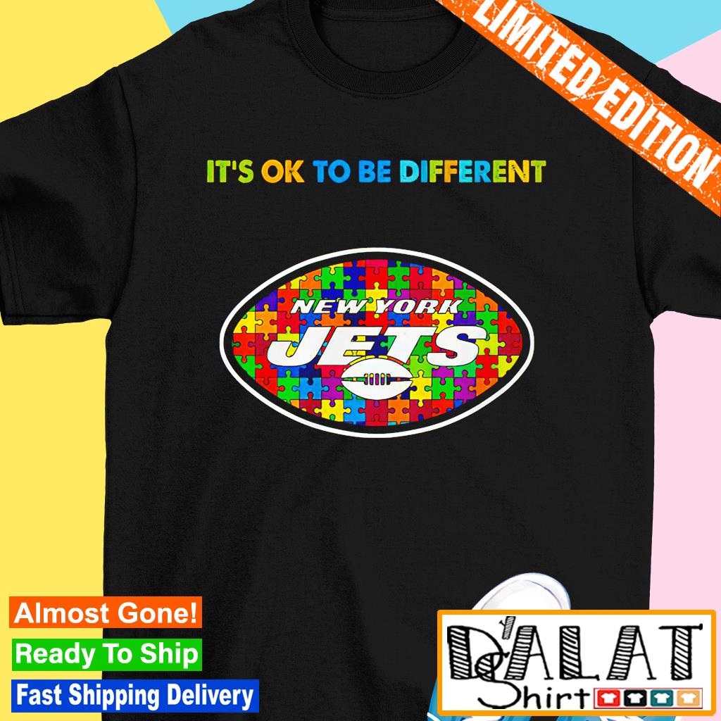 New York Jets NFL Autism Awareness It's Ok To Be Different Shirt, hoodie,  sweater, long sleeve and tank top