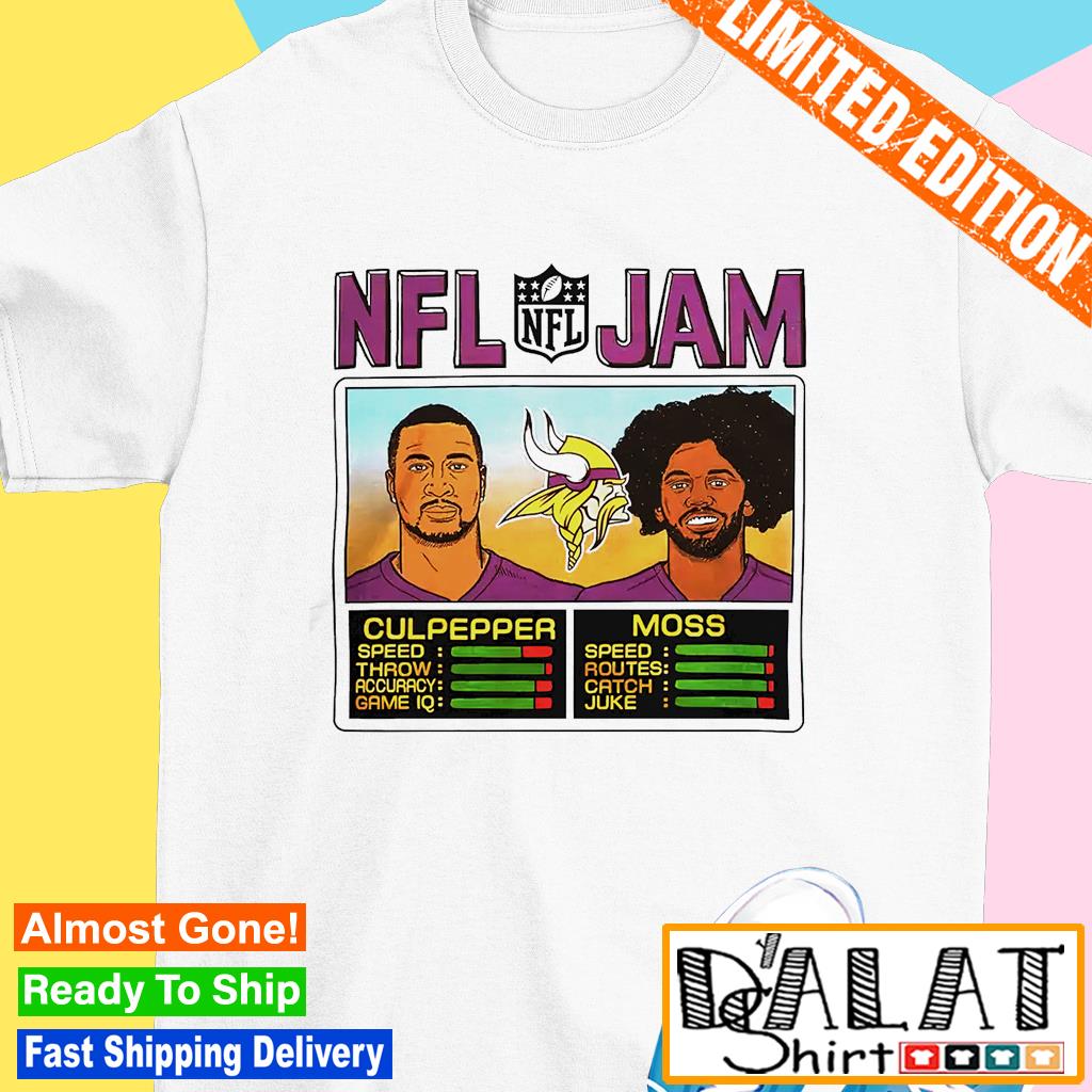 NFL Jam Vikings Culpepper and Moss shirt, hoodie, sweater, longsleeve and  V-neck T-shirt