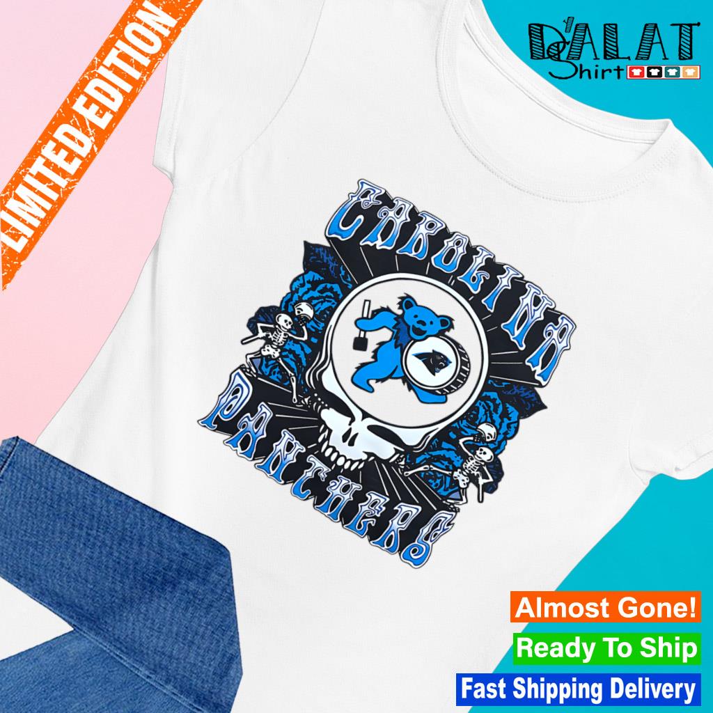 Carolina Panthers / Grateful Dead Custom Printed T-Shirt