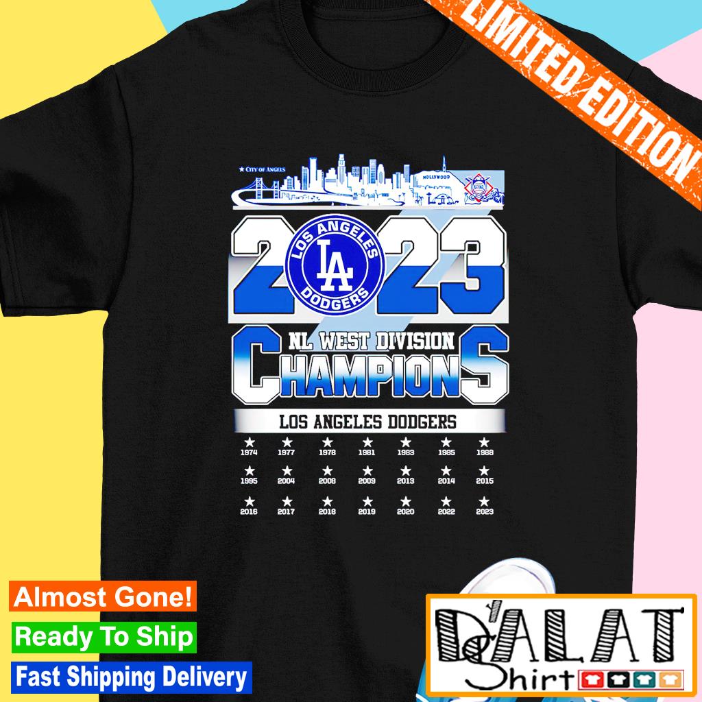 Los Angeles Dodgers NL West Division Champions 2023 T Shirt - Limotees