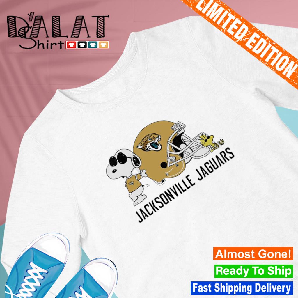 Jacksonville Jaguars Peanuts Snoopy Charlie Brown And Woodstock T