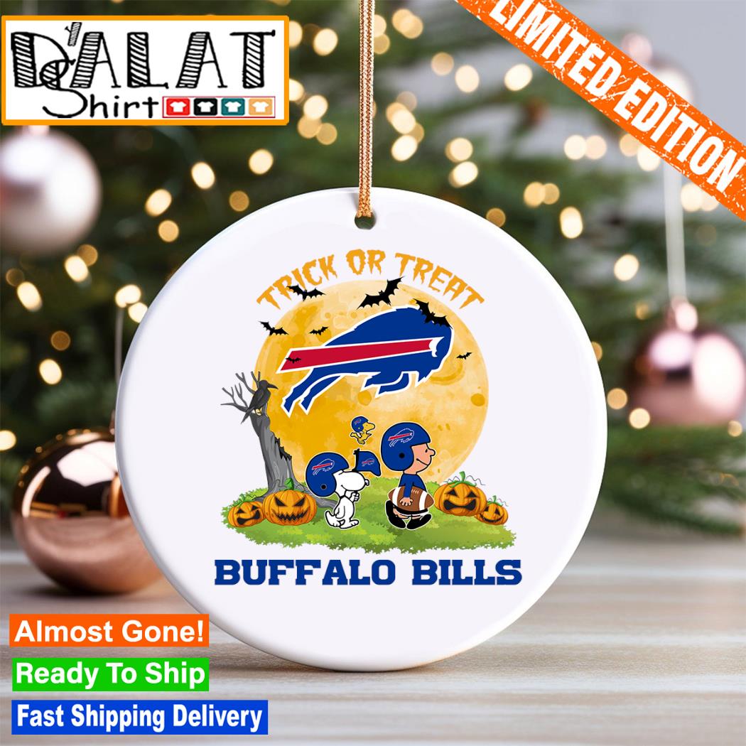 Snoopy Trick Or Treat Halloween Buffalo Bills Ornament - Dalatshirt