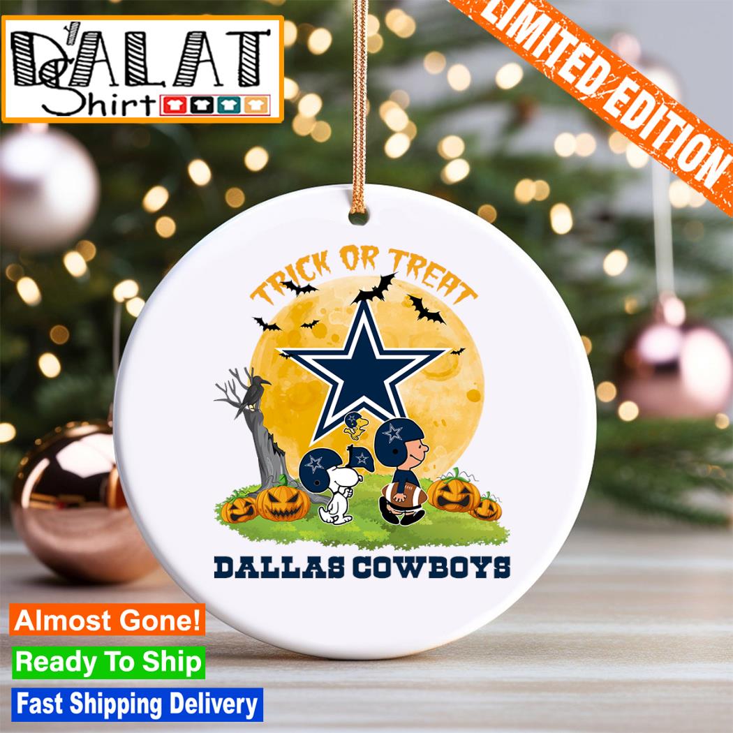 Snoopy Trick Or Treat Halloween Dallas Cowboys Ornament - Dalatshirt