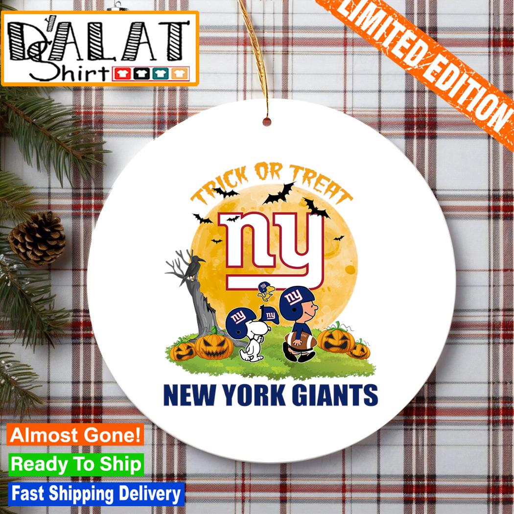 Official snoopy Trick Or Treat Halloween New York Giants Logo