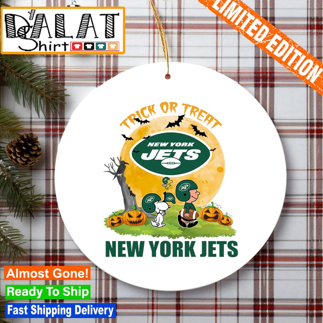 Snoopy Trick Or Treat Halloween New York Jets Ornament - Dalatshirt