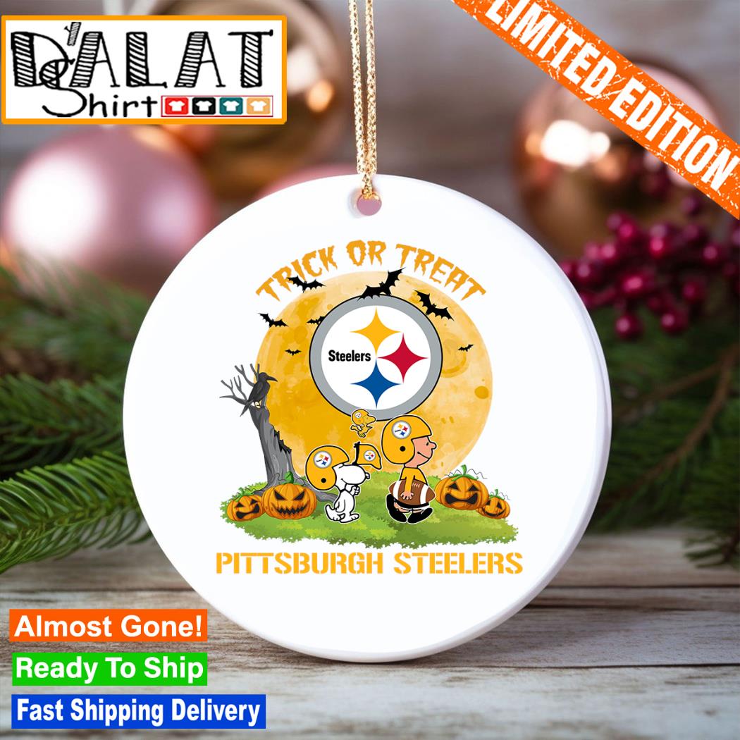 Pittsburgh Steelers Merry Christmas Circle Ornament