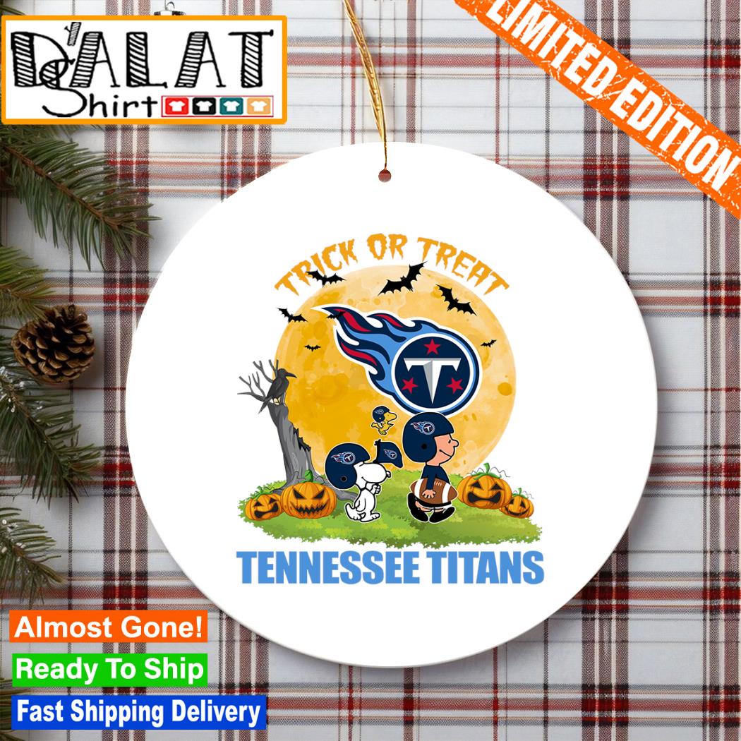 Snoopy Trick Or Treat Halloween Tennessee Titans Ornament - Dalatshirt