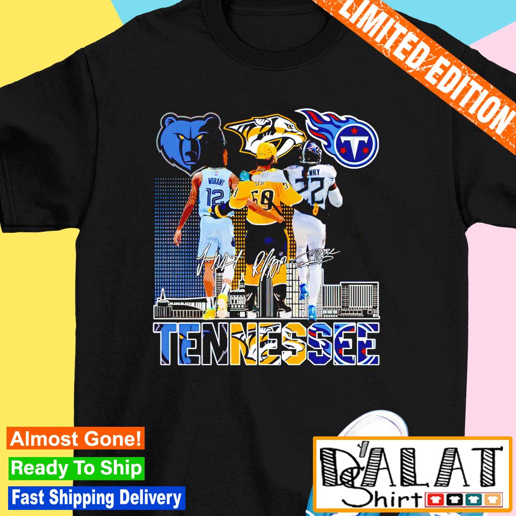 Nashville predators tennessee titans memphis grizzlies 2023 shirt, hoodie,  sweater, long sleeve and tank top