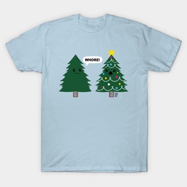 Christmas with my Dallas Cowboys tree shirt - Dalatshirt