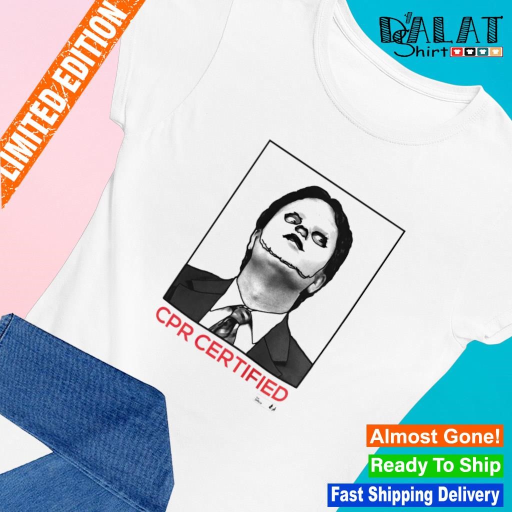 CPR Certified Dwight Dummy Mask The Office shirt Dalatshirt