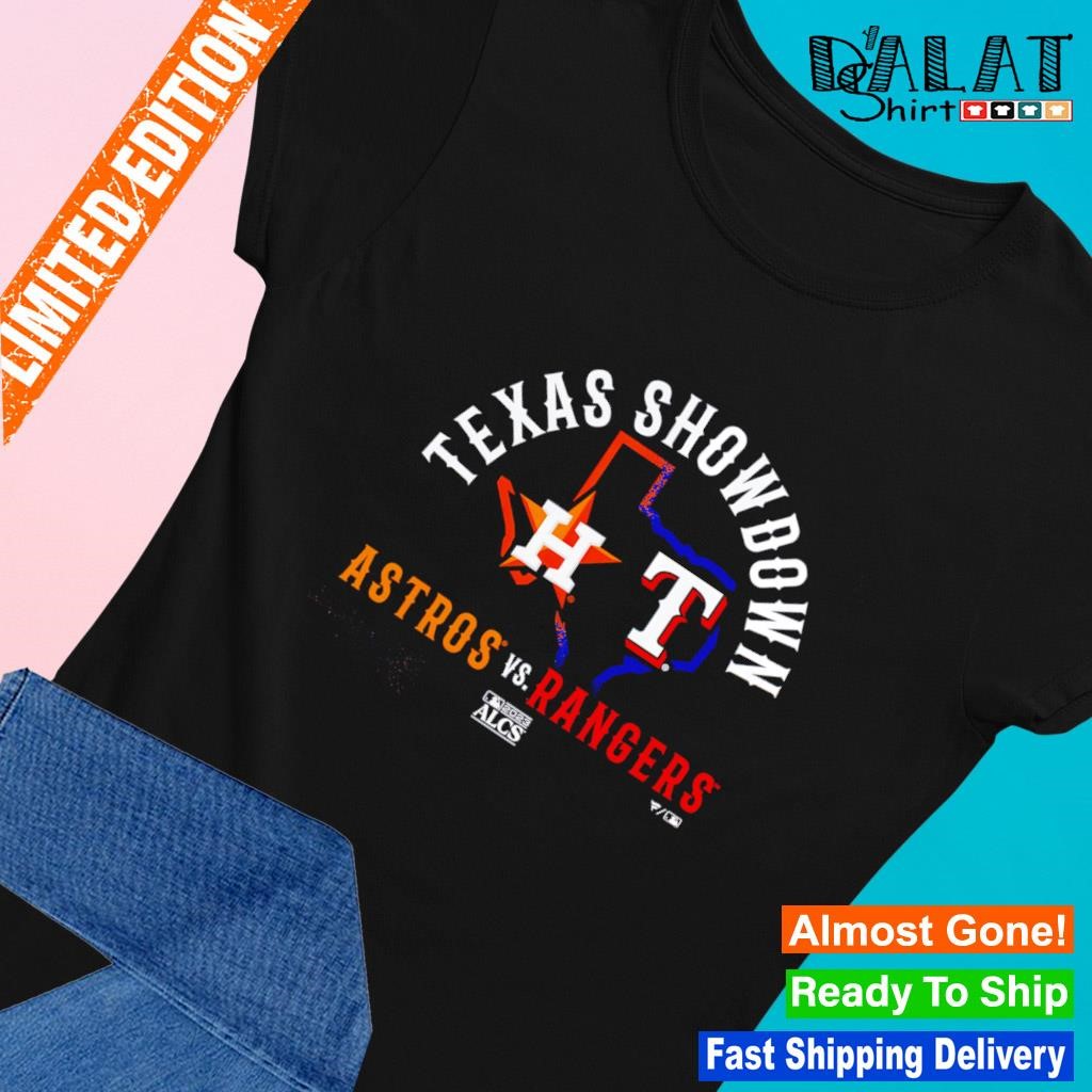 Houston Astros vs Texas Rangers 2023 ALCS Matchup Program Shirt