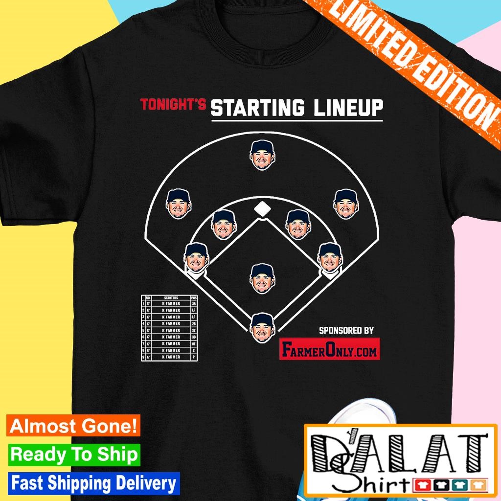 Minnesota Twins Farmers only Kyle Farmer tonight's starting lineup shirt -  Dalatshirt