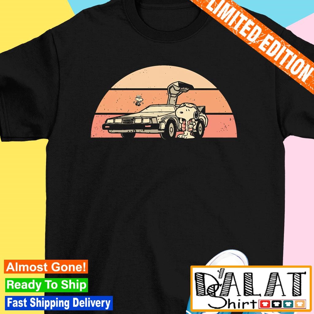 Outatime Beagle Snoopy and Woodstock Marty McFly and Doc Brown