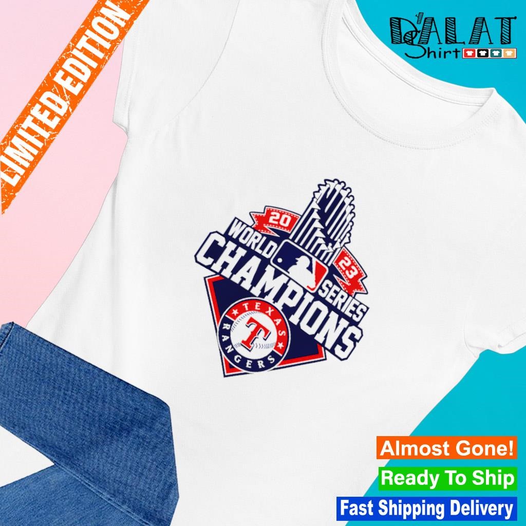 Texas Rangers 2023 World Series Trophy shirt Ladies-tee