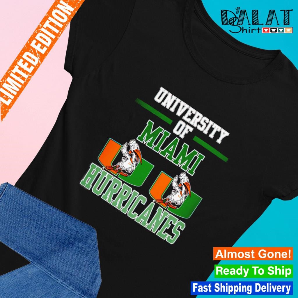 University of Miami Hurricanes mascot shirt Ladies-tee