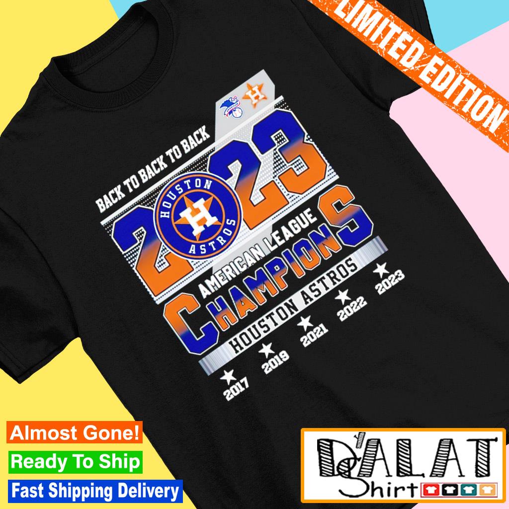 Back to back 2023 American league champions Houston Astros shirt