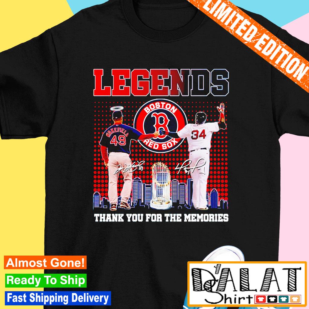 Wakefield and Ortiz Legends Boston Red Sox Thank You For The