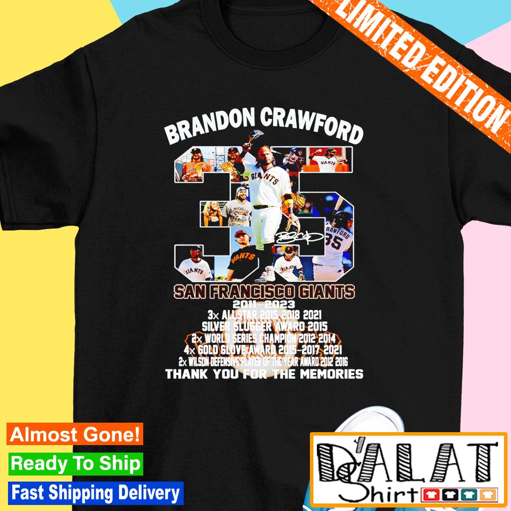 Brandon Crawford San Francisco Giants 2011 – 2023 Thank You For