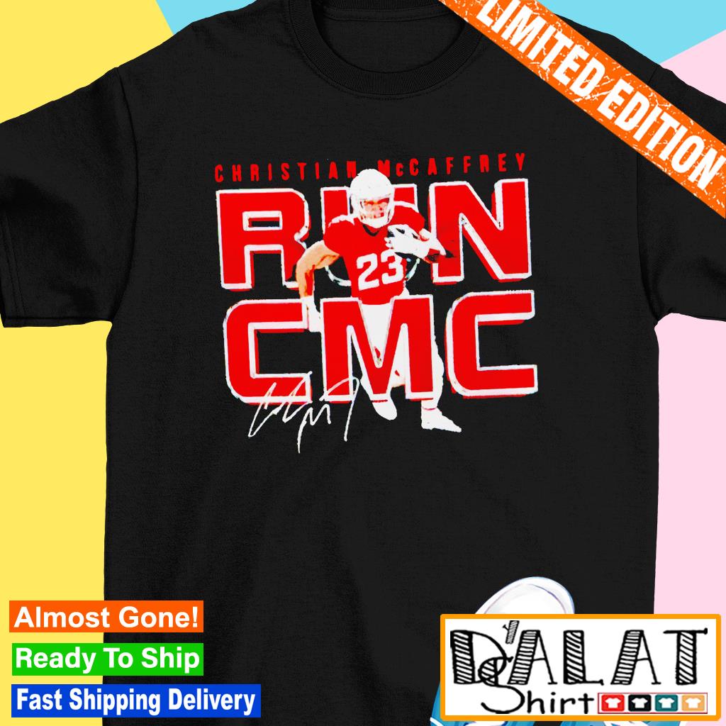 SAN FRANCISCO 49ERS CHRISTIAN MCCAFFREY RUN CMC T-SHIRT