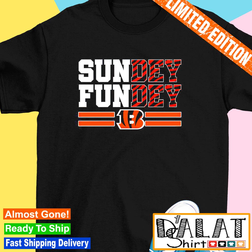 Sundey Fundey Funny Cincinnati Bengals Shirts Gift for Fans - Happy Place  for Music Lovers