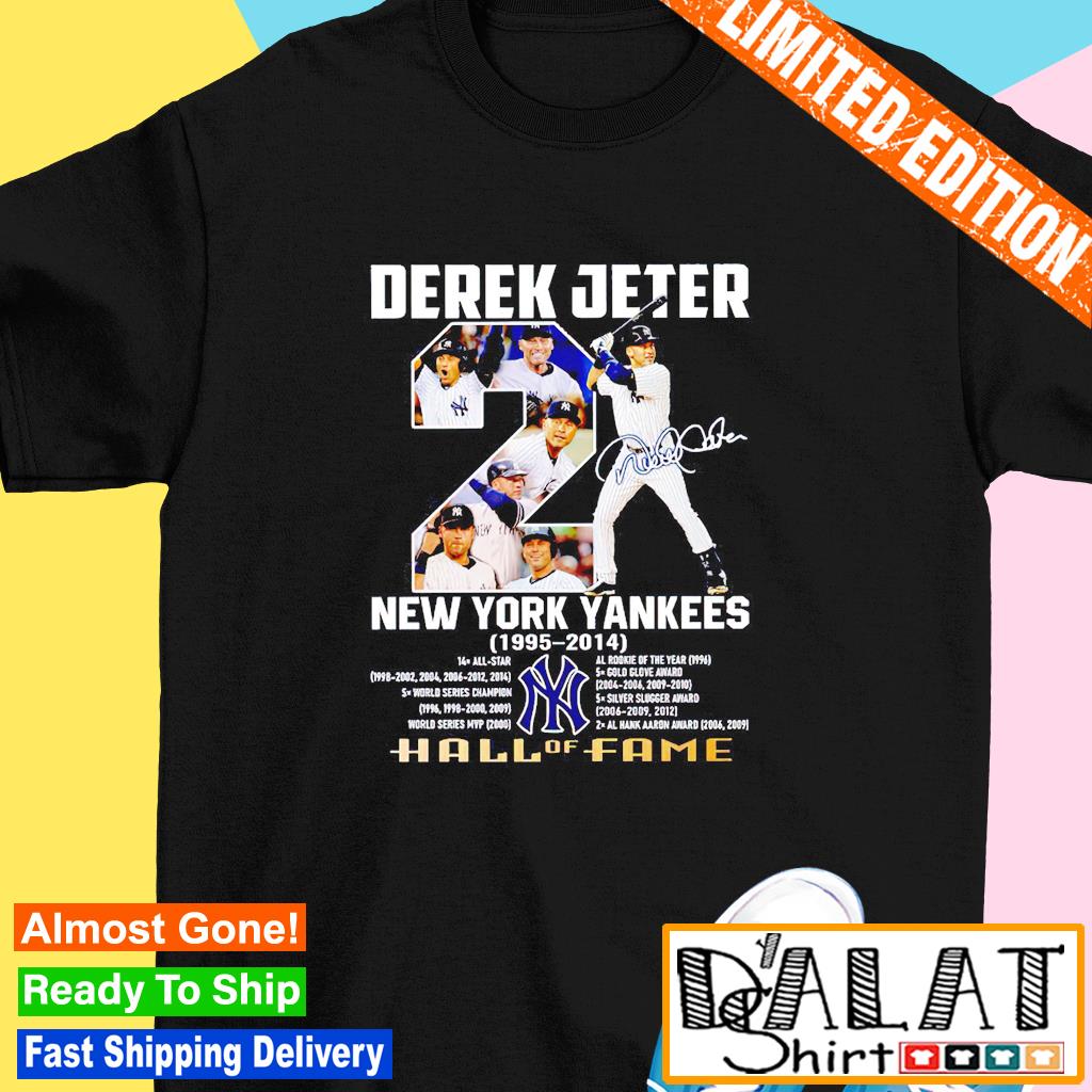 Derek Jeter New York Yankees 1995 2014 hall of fame signature T