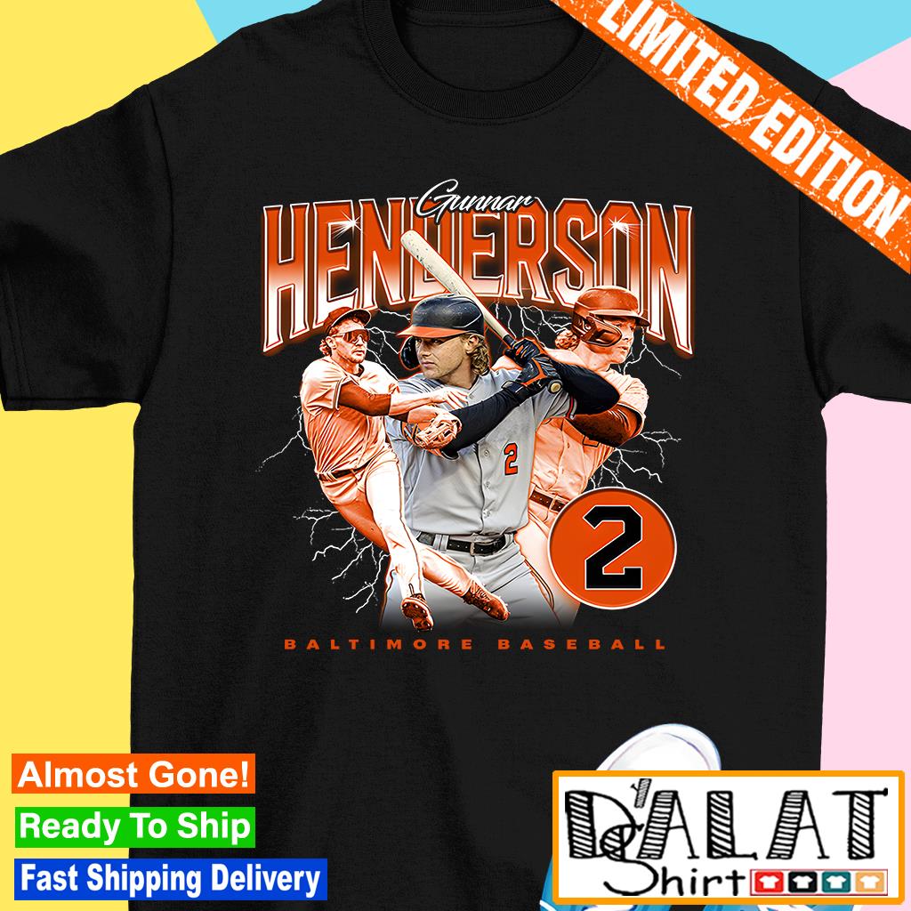 Gunnar Henderson Baltimore Orioles lightning retro shirt, hoodie