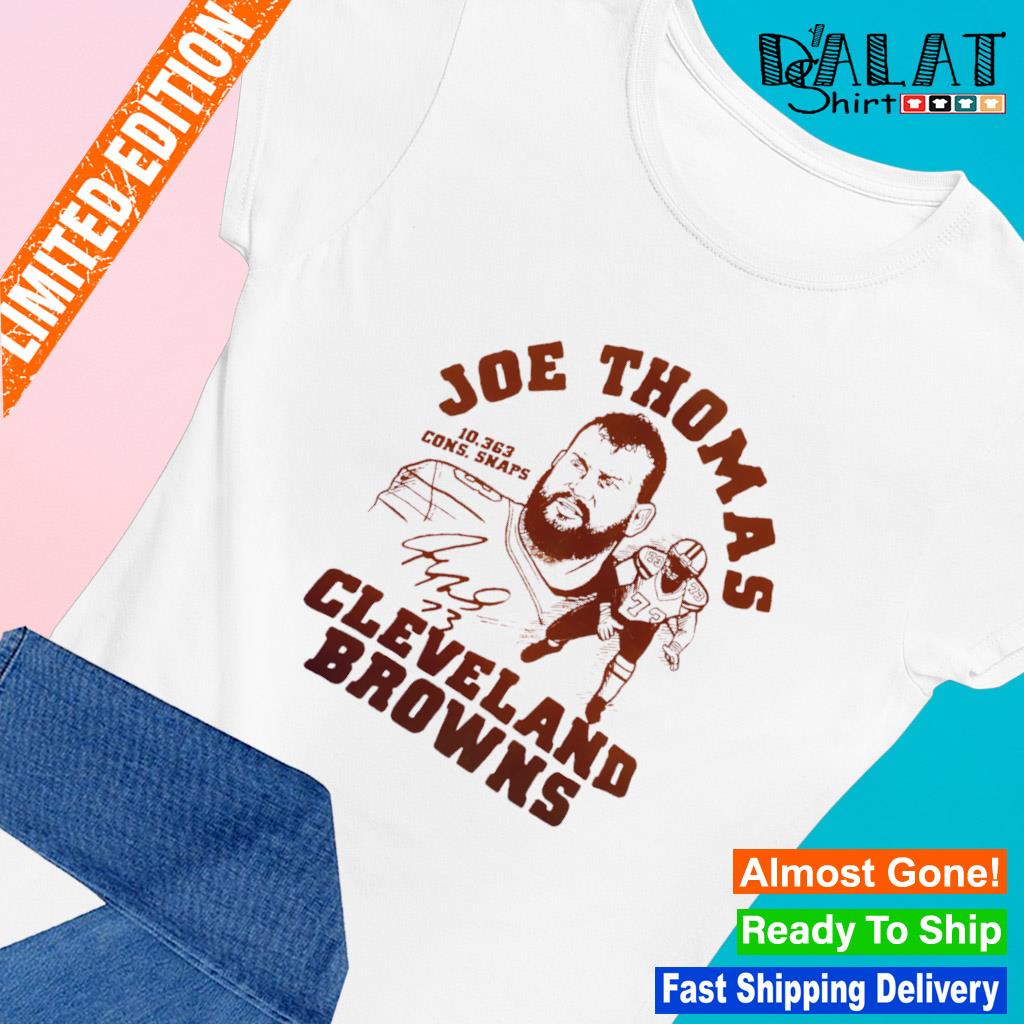 Cleveland Browns 73 Joe Thomas Combo T-Shirt + Cap - BTF Store