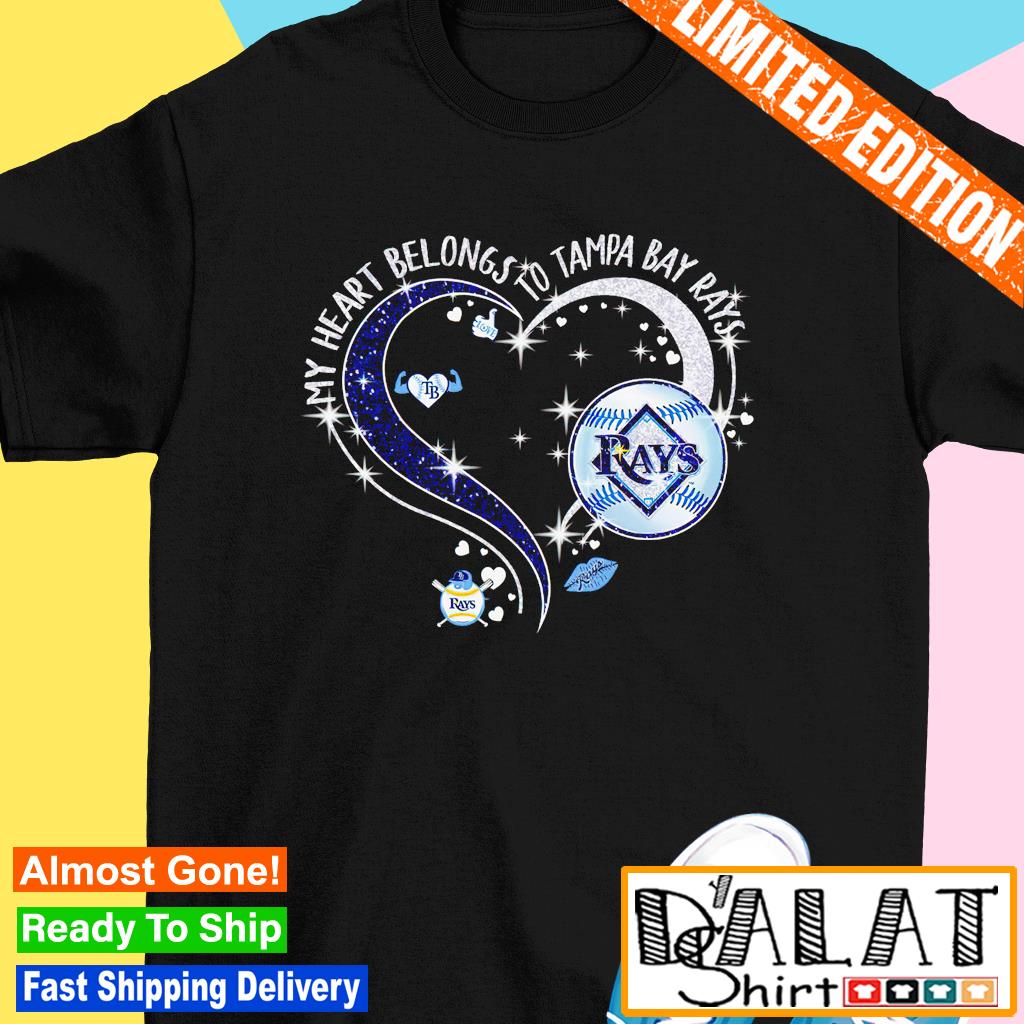 My heart belongs to Tampa Bay Rays shirt - Dalatshirt