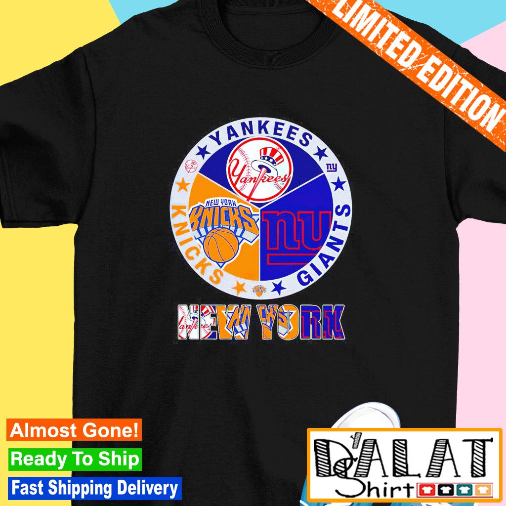 Official new York Yankees Giants Knicks logo mashup shirt, hoodie, sweater,  long sleeve and tank top