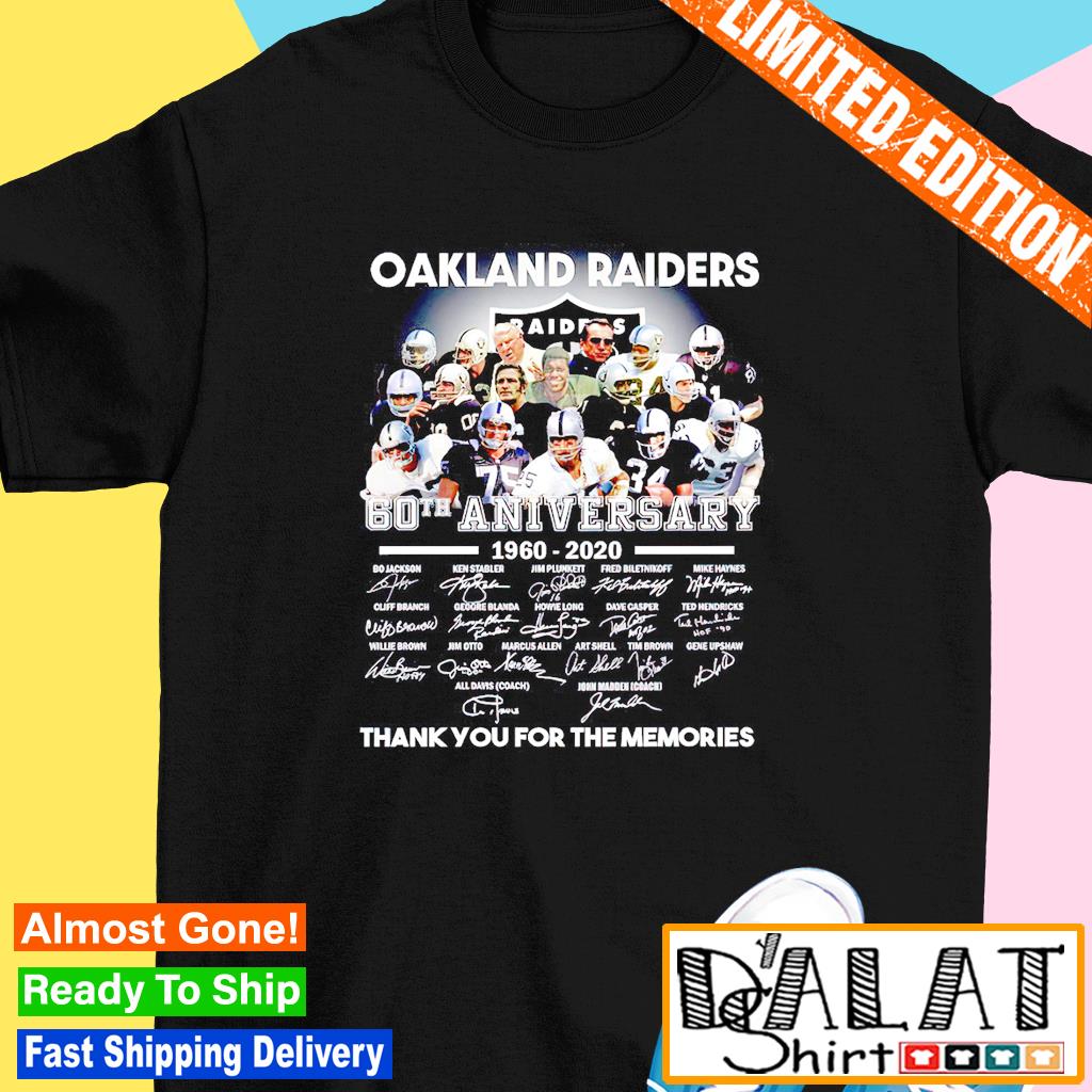 Las Vegas Raiders 60th Anniversary Shirt - Jomagift