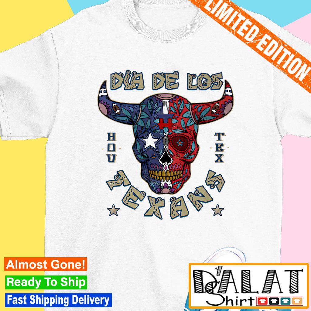 Skull Houston Astros vs Texas Rangers Dia De Los Texans shirt - Dalatshirt