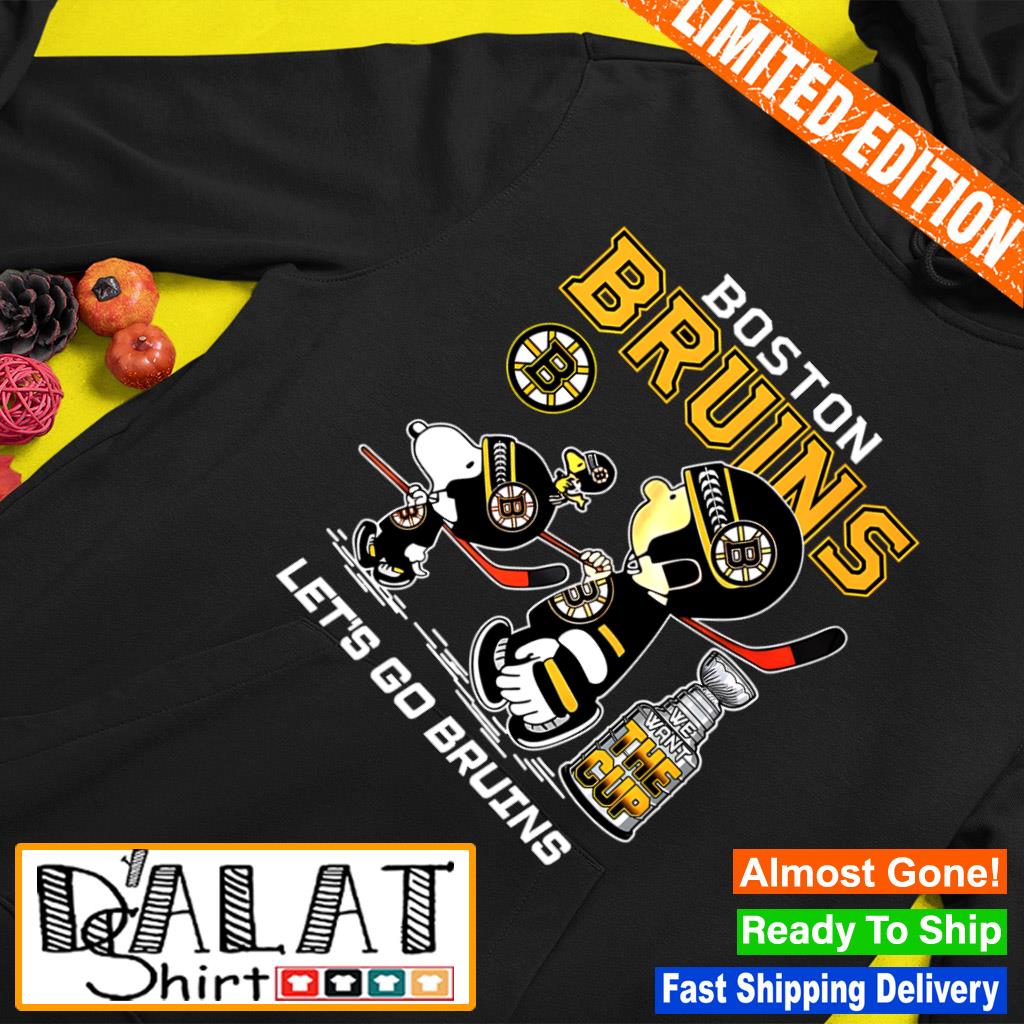 Boston Bruins Snoopy Lets Go Bruins We Want The Cup shirt, hoodie, sweater,  long sleeve and tank top