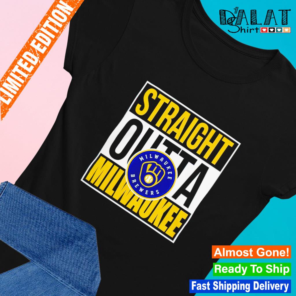 Straight Outta Milwaukee Brewers T-shirt,Sweater, Hoodie, And Long Sleeved,  Ladies, Tank Top