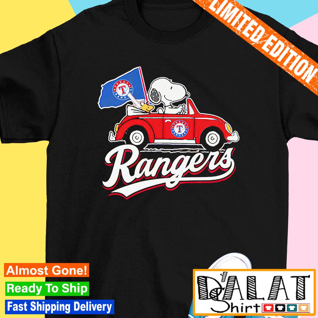 Texas rangers baseball Snoopy dog driving car shirt, hoodie, sweatshirt for  men and women