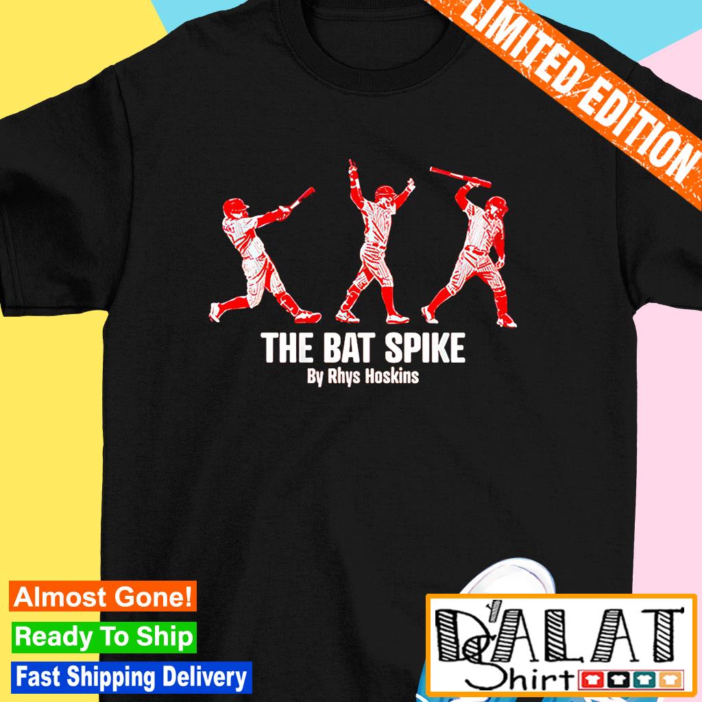 Rhys Hoskins: The Bat Spike, Youth T-Shirt / Small - MLB - Sports Fan Gear | breakingt