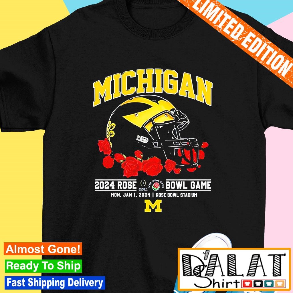 Michigan Wolverines Rose Bowl Game Rose Bowl Stadium logo shirt ...