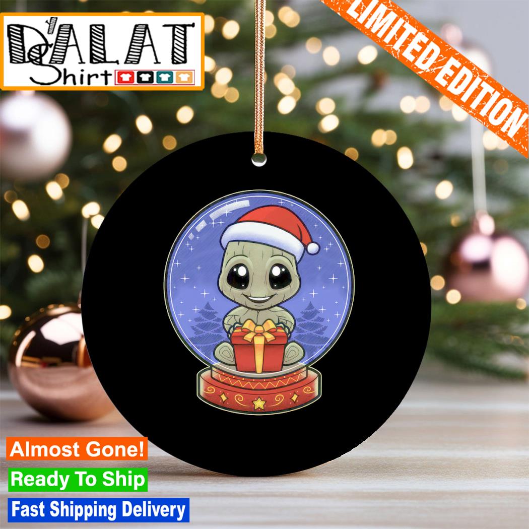 Baby Groot snow globe Christmas Ornament - Dalatshirt